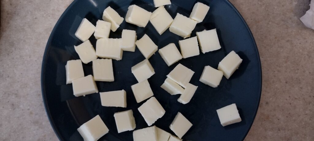 Butter cut into chunks
