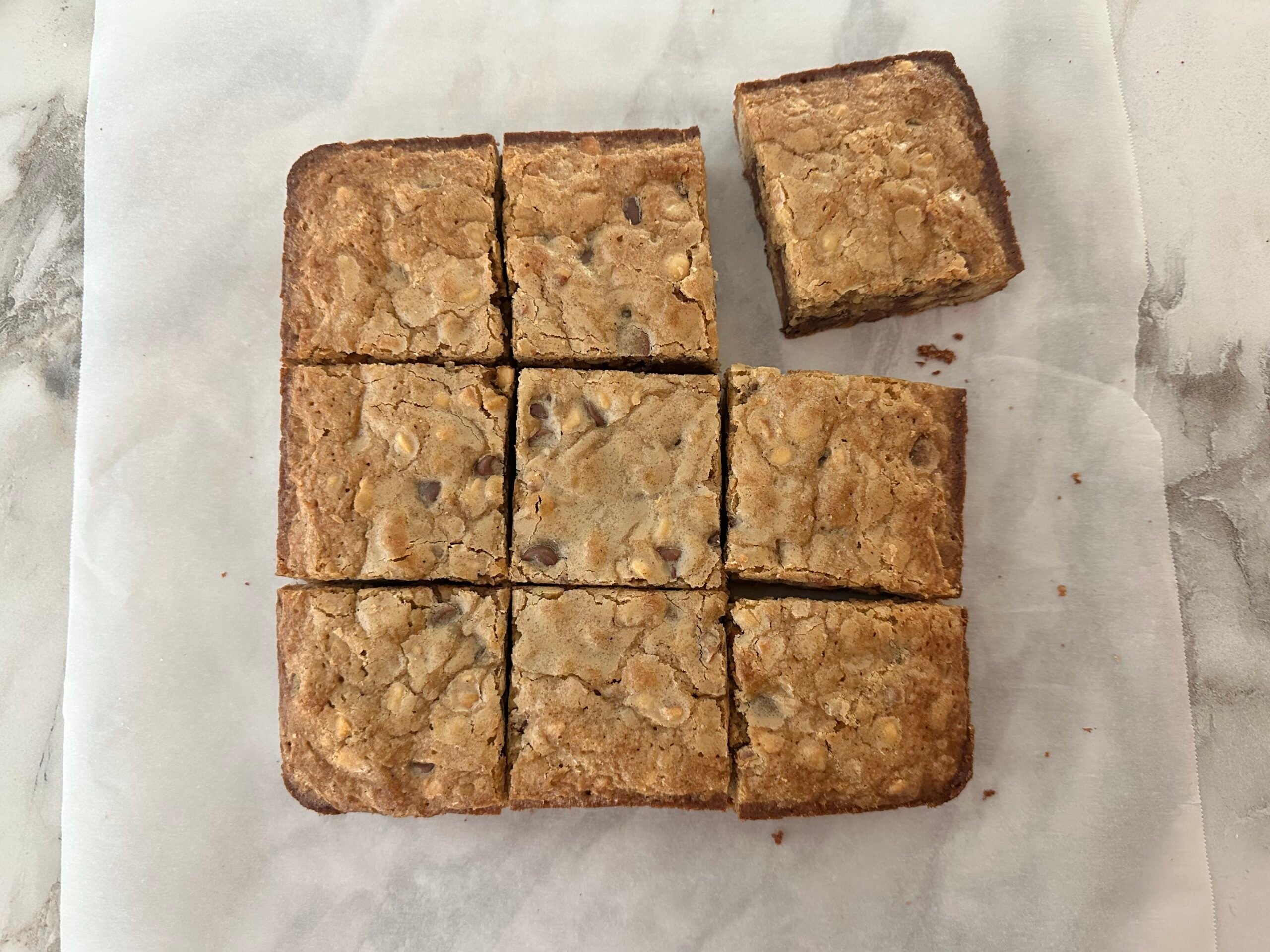 Chocolate Hazelnut Blondies