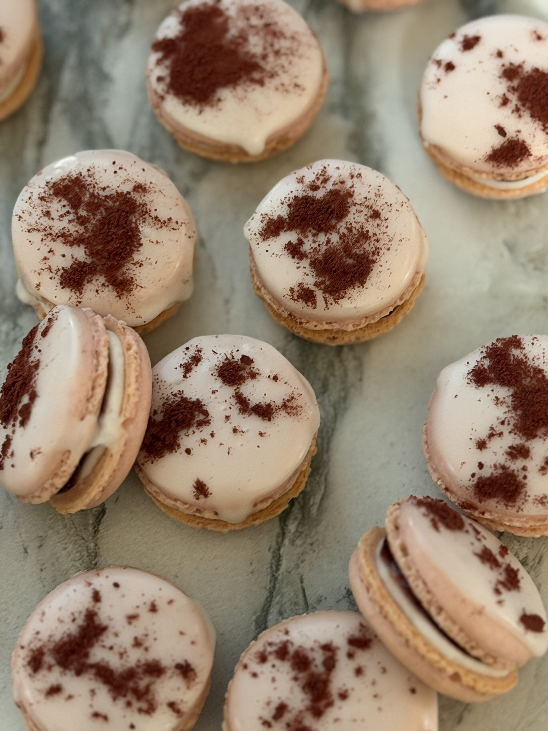 Raspberry Rose French Macarons