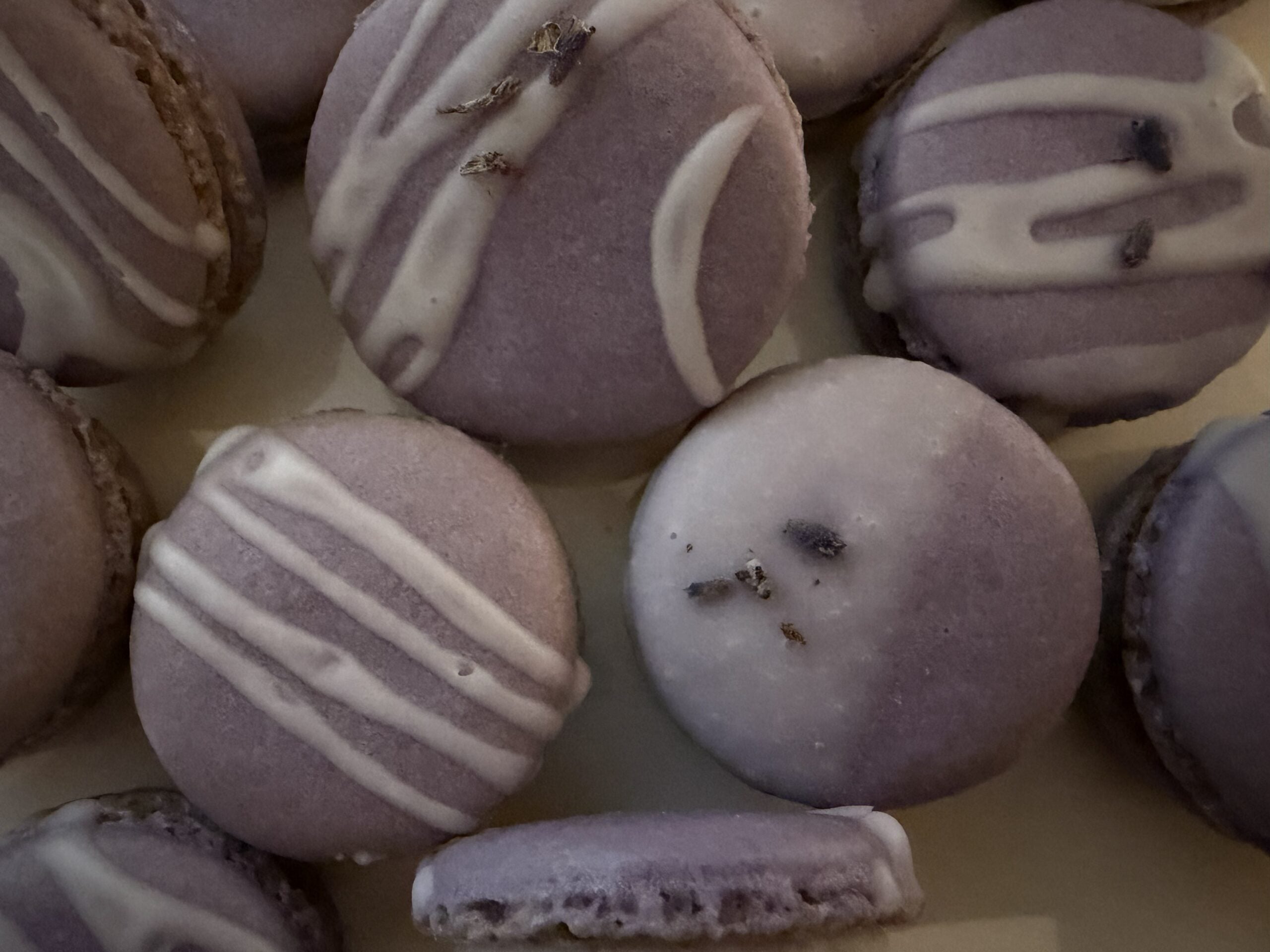 Lavender French Macarons