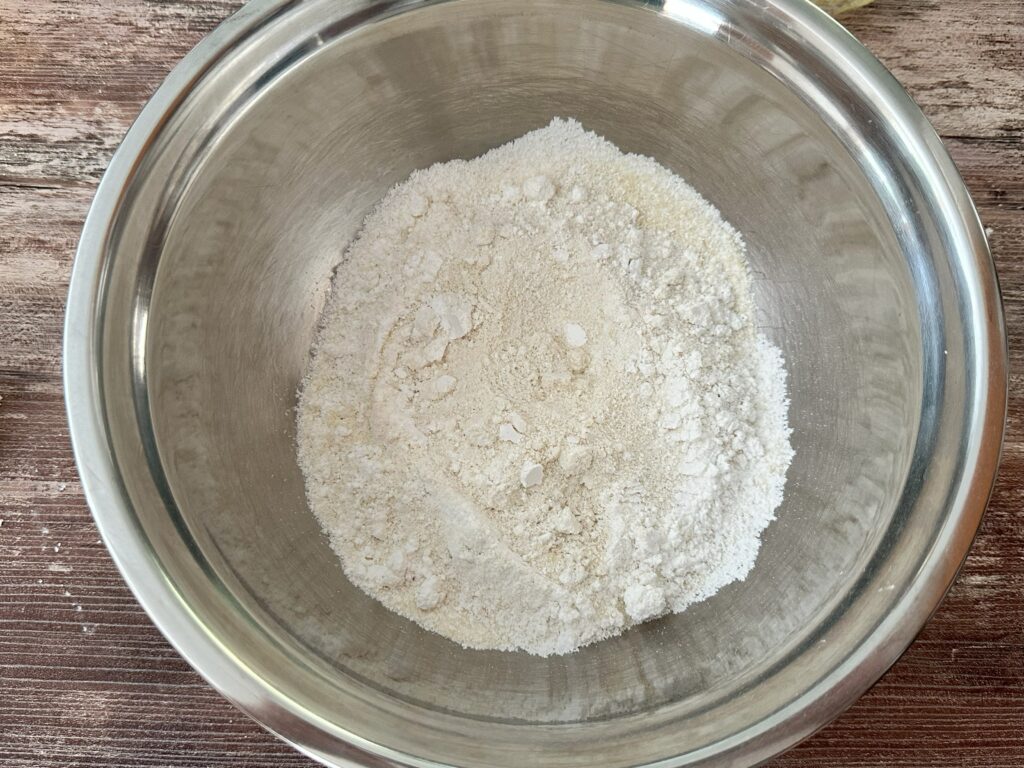 Powdered sugar and almond flour sifted together.